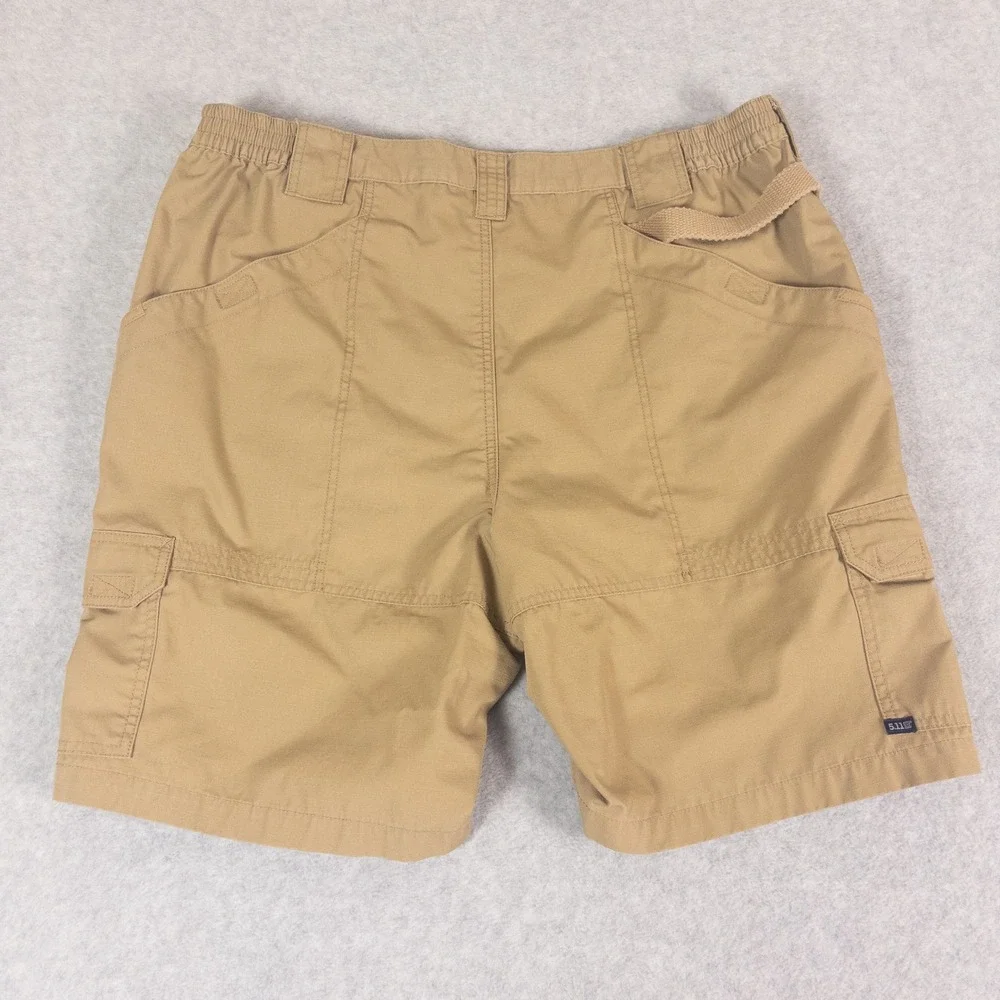 5.11 Tactical Mens Khaki Ripstop Cargo Shorts Size 40 Tan Hiking Outdoor Utility